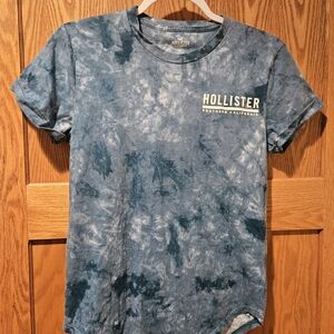 Hollister Blue Tie-Dye T-Shirt